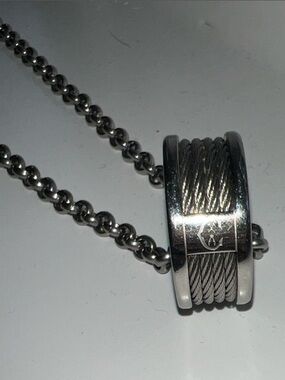Charriol Stainless Steel Cable Pendant Necklace - Silver